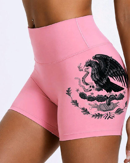 Female High-Rise Scrunch Butt "MX" Yoga Shorts