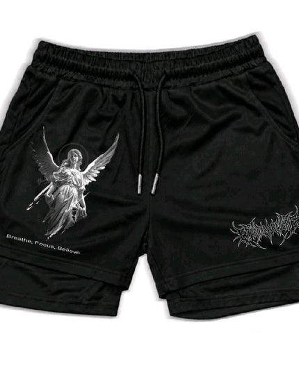 Eternal Reverie  Unisex Double-Layer Polyester Compression Fitted Athletic...