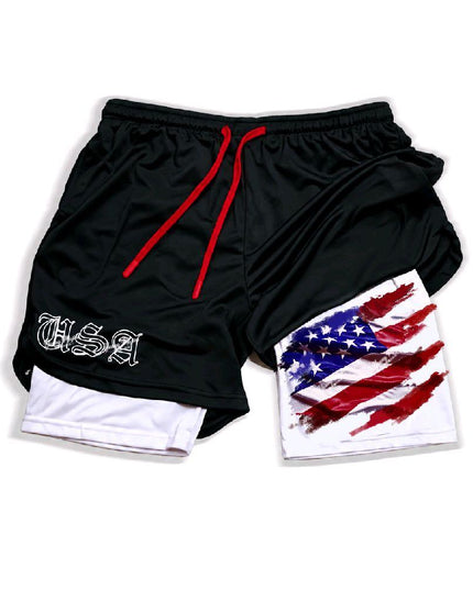 USA Gym Compression Fit Sport Shorts UNISEX