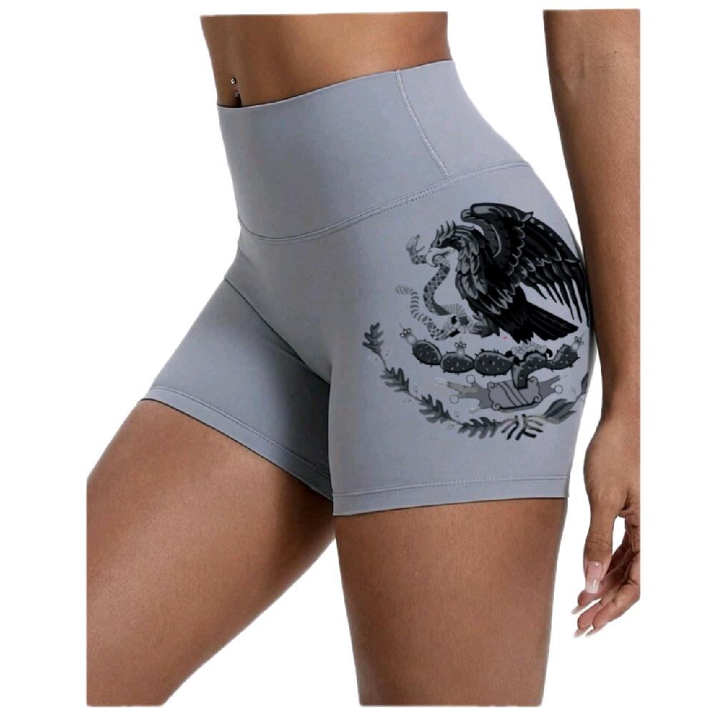 Female High-Rise Scrunch Butt "MX" Yoga Shorts