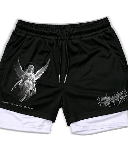 Eternal Reverie  Unisex Double-Layer Polyester Compression Fitted Athletic...