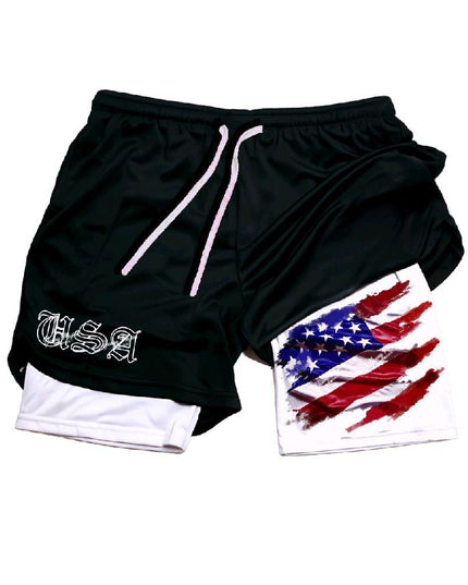 USA Gym Compression Fit Sport Shorts UNISEX