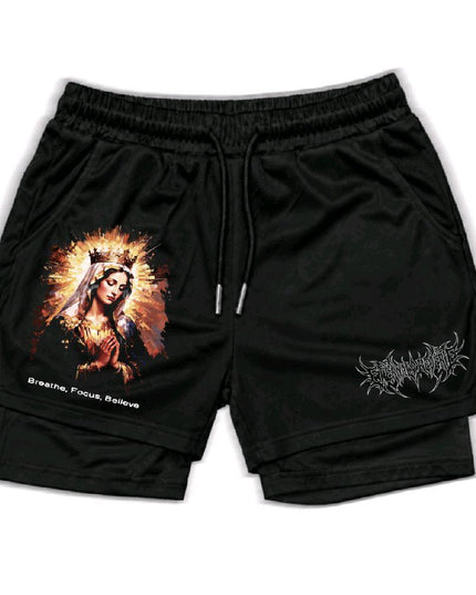 Eternal Reverie  Unisex Double-Layer Polyester Compression Fitted Athletic...