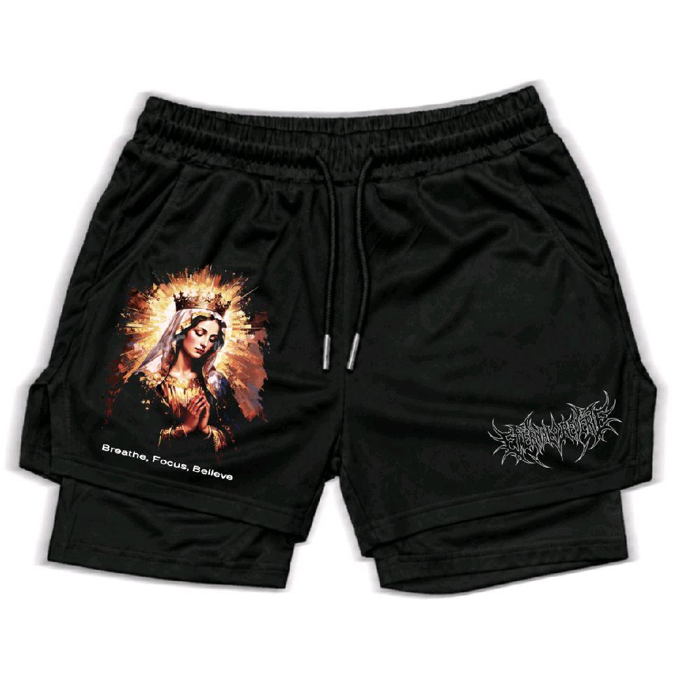 Eternal Reverie  Unisex Double-Layer Polyester Compression Fitted Athletic...
