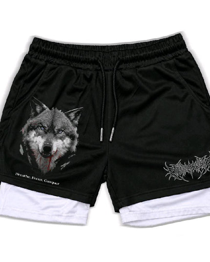 Conquer  Unisex Double-Layer Polyester Compression Fitted Athletic Style...