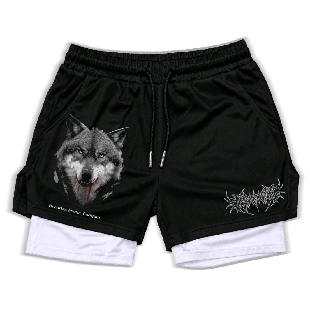 Conquer  Unisex Double-Layer Polyester Compression Fitted Athletic Style...