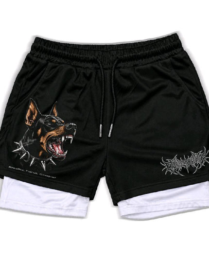 Conquer  Unisex Double-Layer Polyester Compression Fitted Athletic Style...