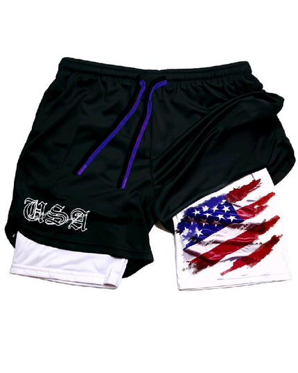 USA Gym Compression Fit Sport Shorts UNISEX