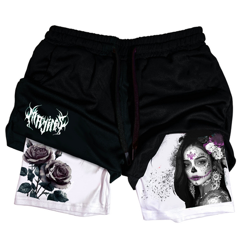 Dia De Los Muertos Gym Shorts